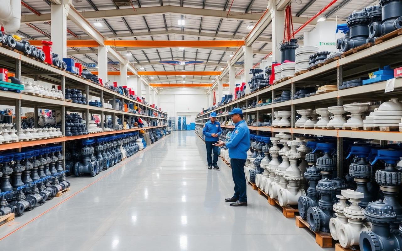 Poonam Industries valve manufacturing facility in Ahmedabad, Gujarat